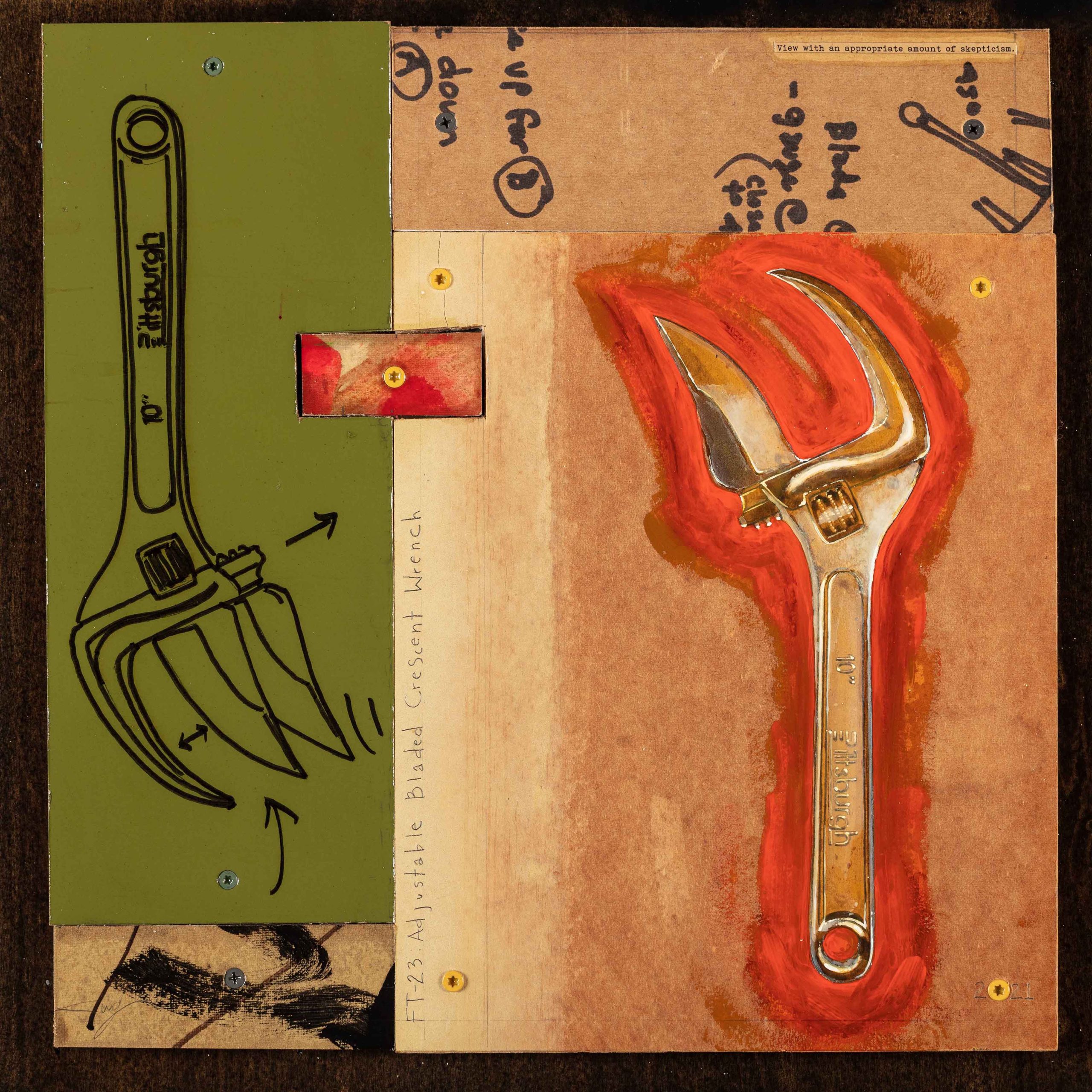 FT-23: Adjustable Bladed Crescent Wrench