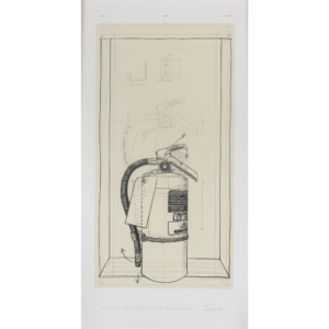 Study for Fire Extinguisher: Leedy-Voulkos Art Center, Crossroads, K.C., MO.